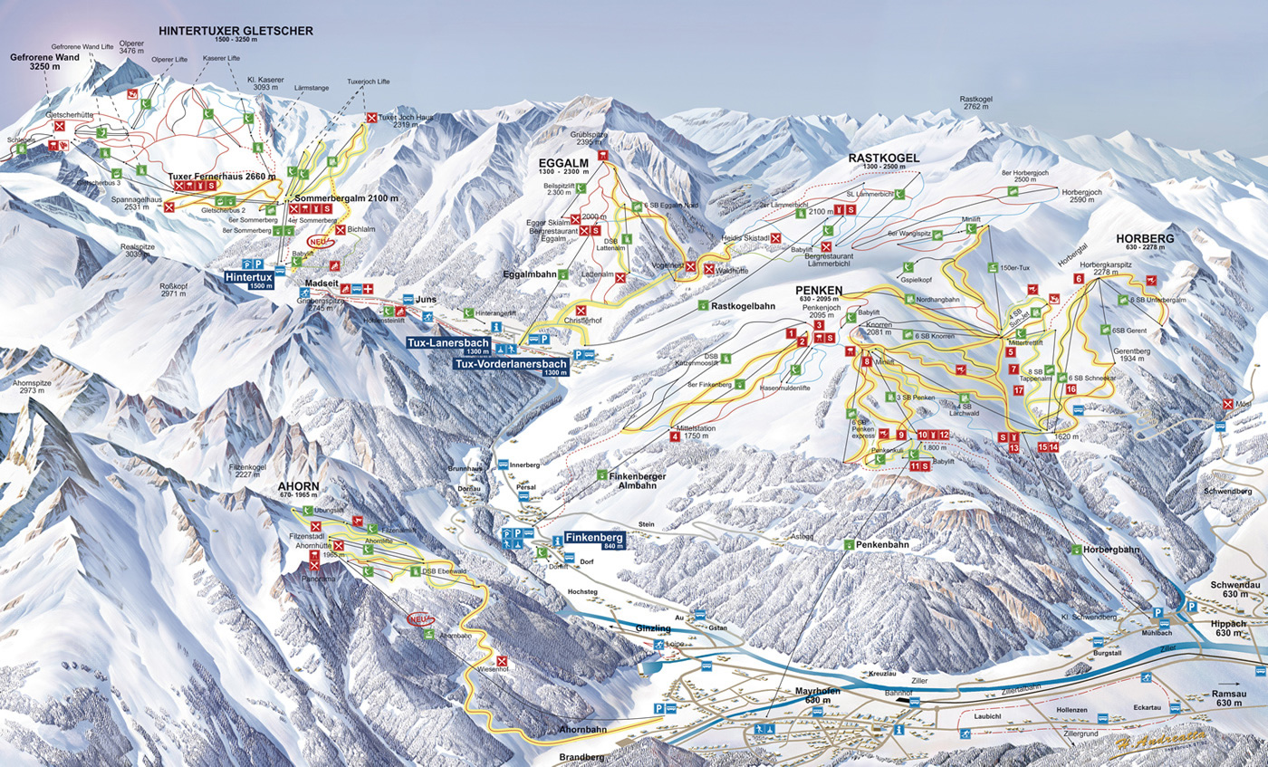 Skigebiet Hintertuxer Gletscher